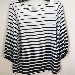 Loft gradient striped blouse